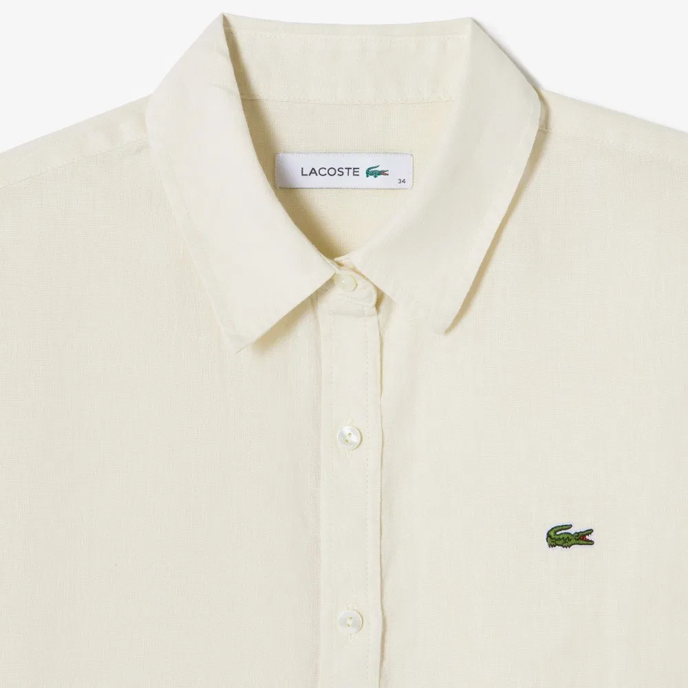 Рубашка Lacoste Regular, женская, айвори — фото 2