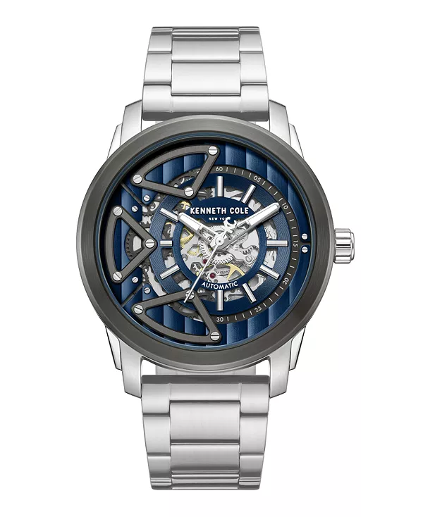 

Мужские автоматические часы, 44 мм Kenneth Cole New York, silver