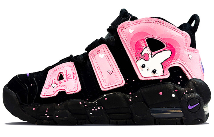 

Кроссовки Nike Air More Uptempo Vintage Basketball Shoes Women's Mid-Top Pink