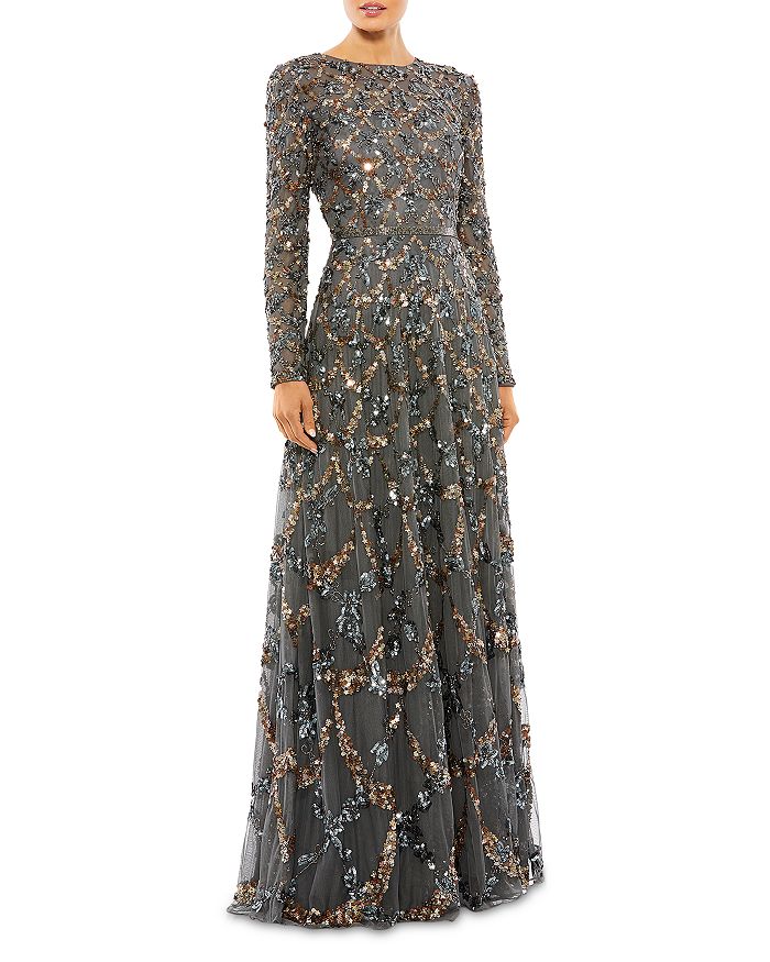 

Платье с пайетками Mac Duggal, розовый