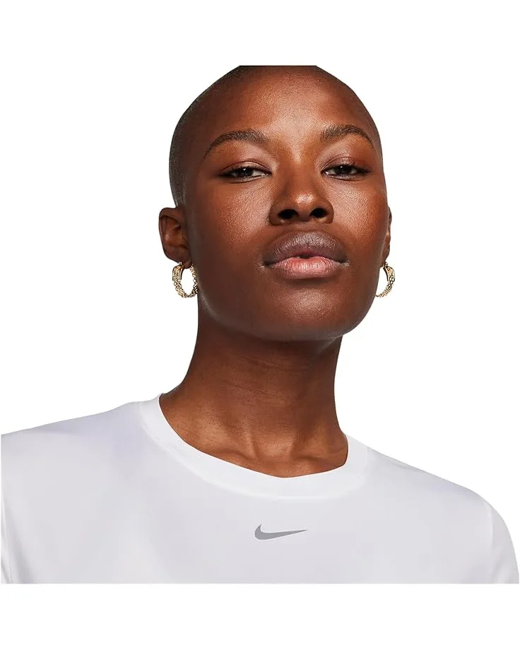 Топ Nike One Classic Dri-FIT Short-Sleeve Top, White — фото 3