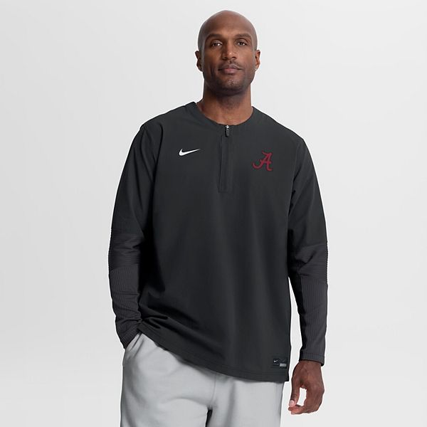 

Мужская черная ветровка Alabama Crimson Tide Dugout Dri-Fit с молнией на четверть Nike