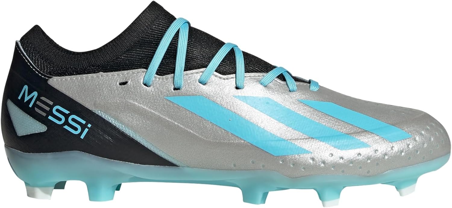 Кроссовки Adidas для взрослых унисекс X Crazyfast Messi.3 для твердой поверхности, черный/синий — фото 2