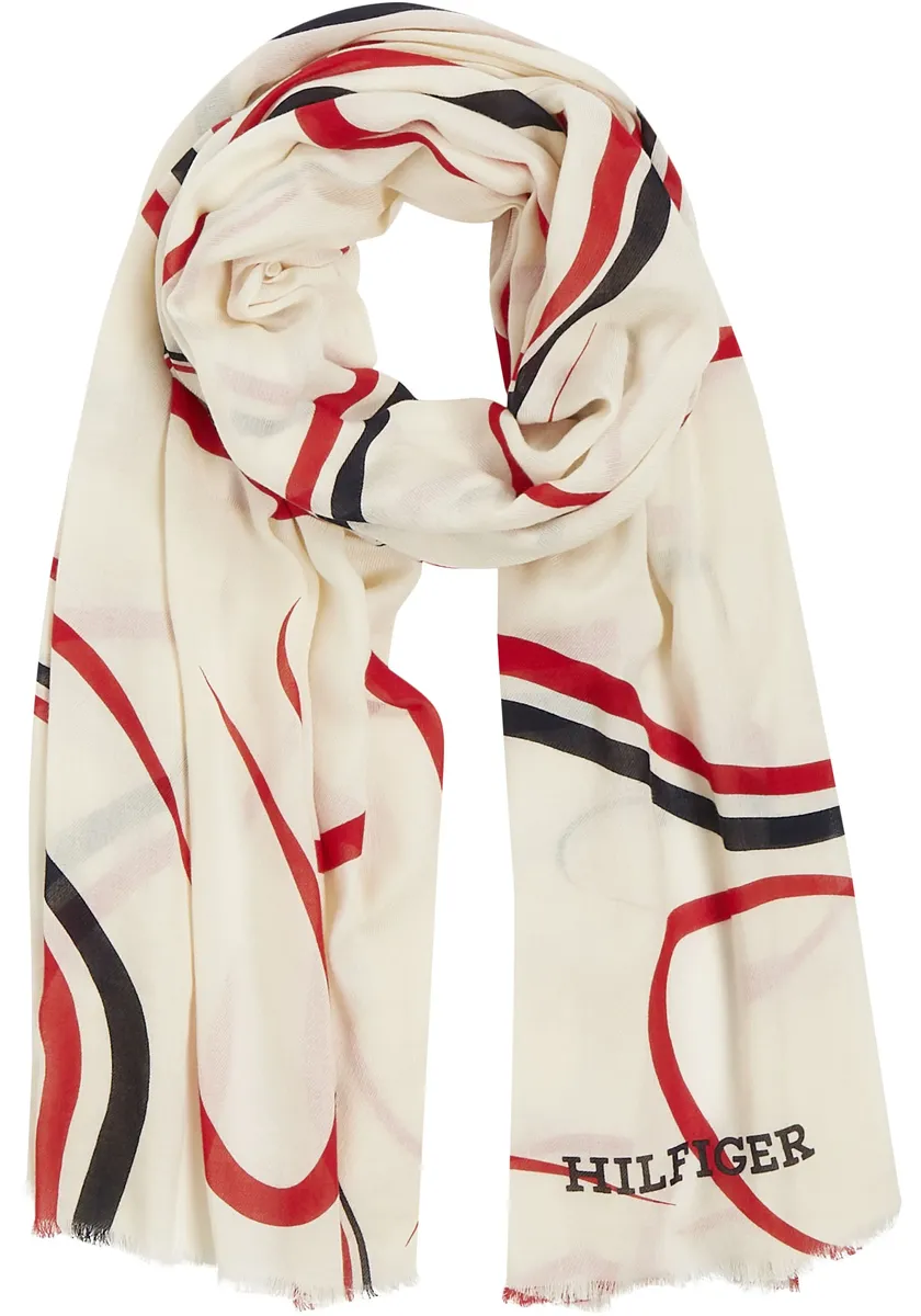

Модный шарф Tommy Hilfiger "HILFIGER PREP SCARF" с графическим узором, цвет Calico