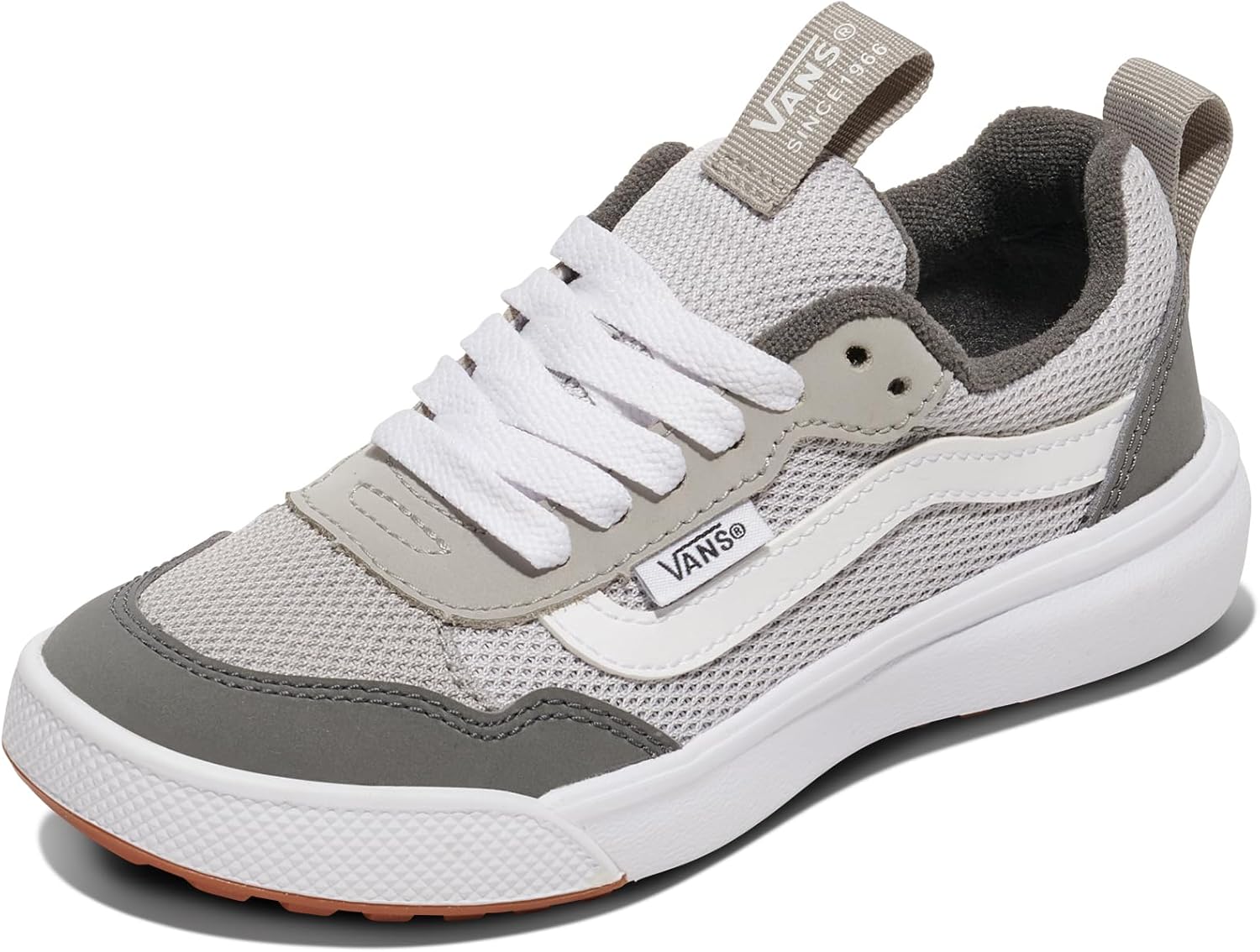 

Кроссовки Vans для детей и подростков, Спортивная обувь для мальчиков и девочек для ходьбы, походов и моды, белый/серый