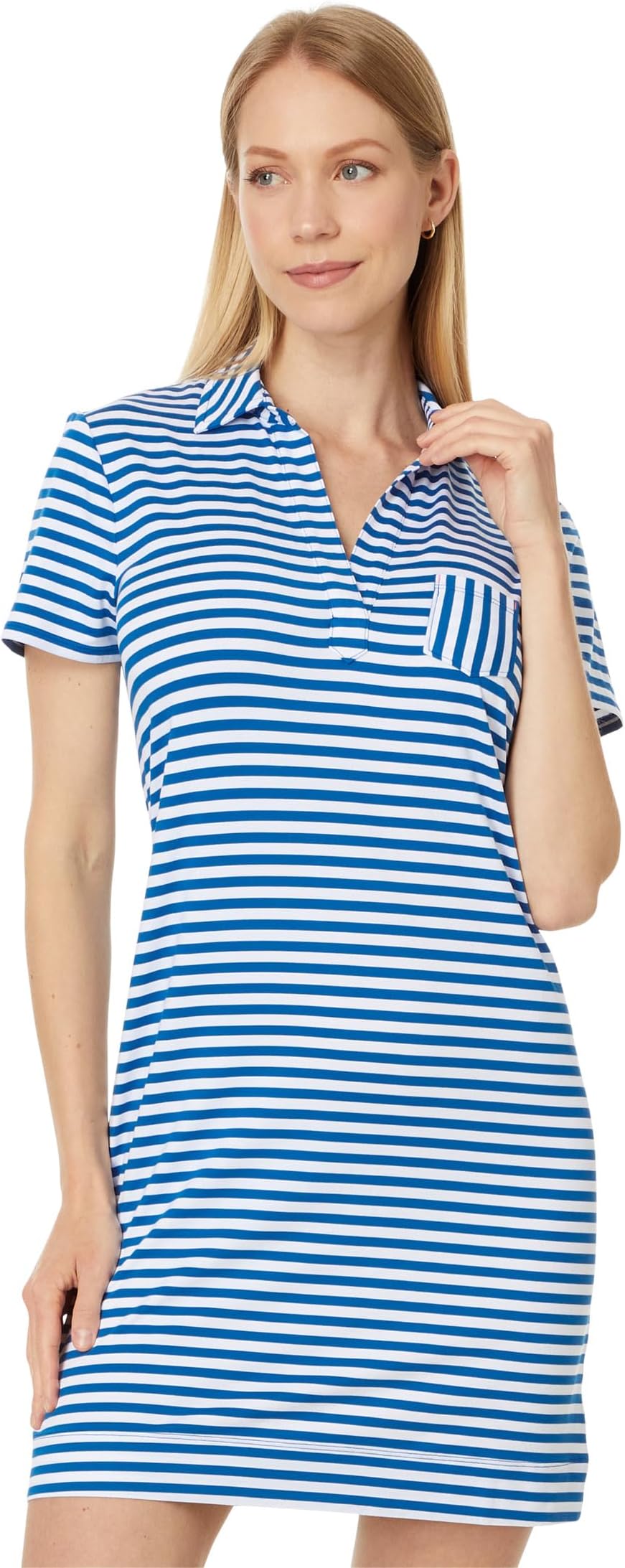 

Платье Lilly Pulitzer Dune Upf 50+ Short Sleeve, цвет Barton Blue St. Tropez Stripe