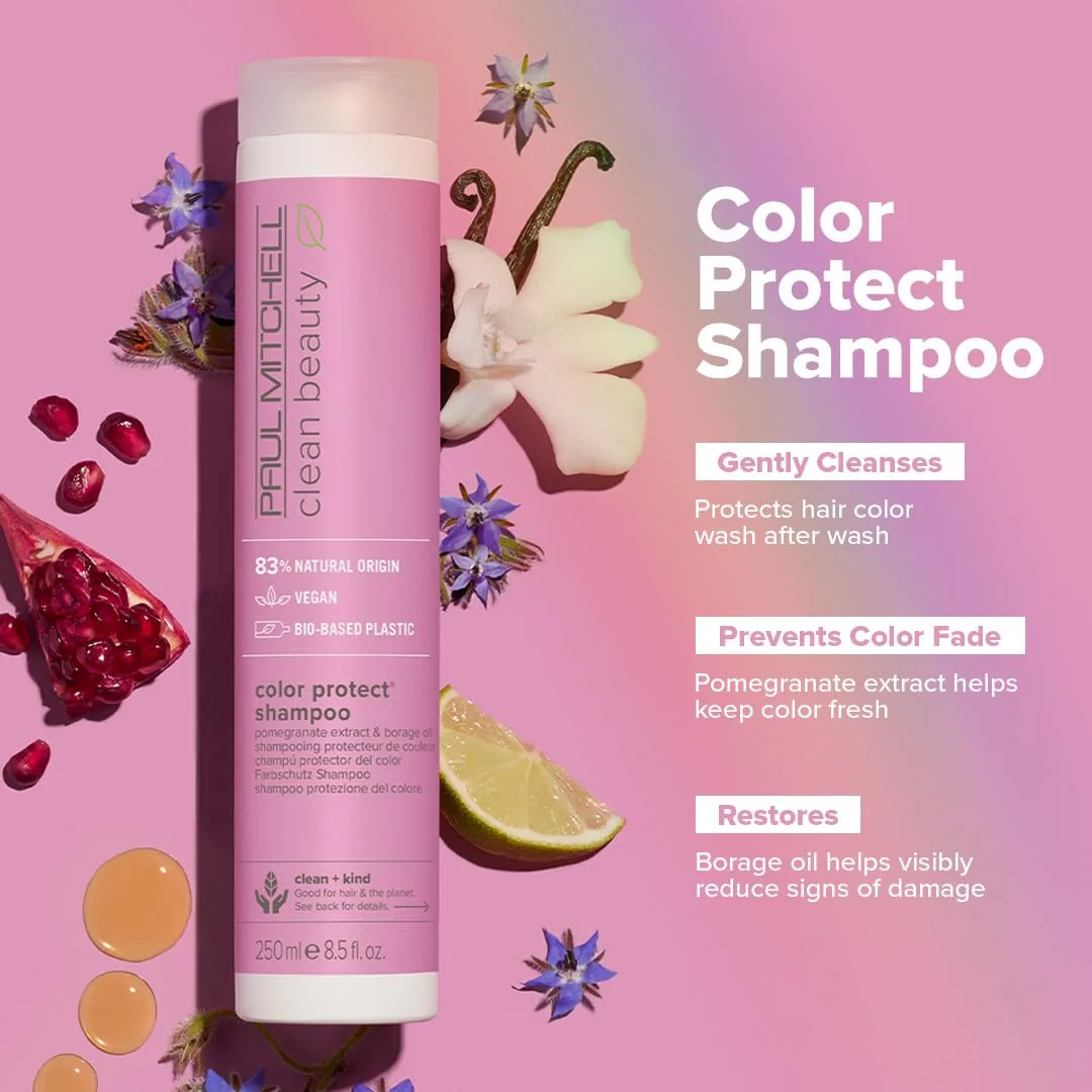 Шампунь Paul Mitchell Clean Beauty Color Protect, бережно очищает и защищает цвет волос, подходит для окрашенных волос. 1000 мл (.) — фото 2