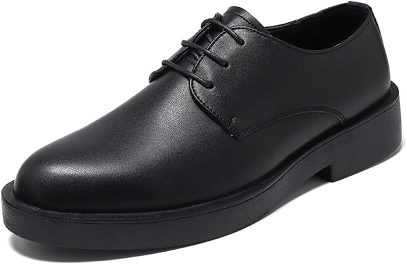 

Мужские классические оксфорды с шнуровкой, формальная обувь с комфортом, деловые дерби для работы в офисе Kyoescai, черный