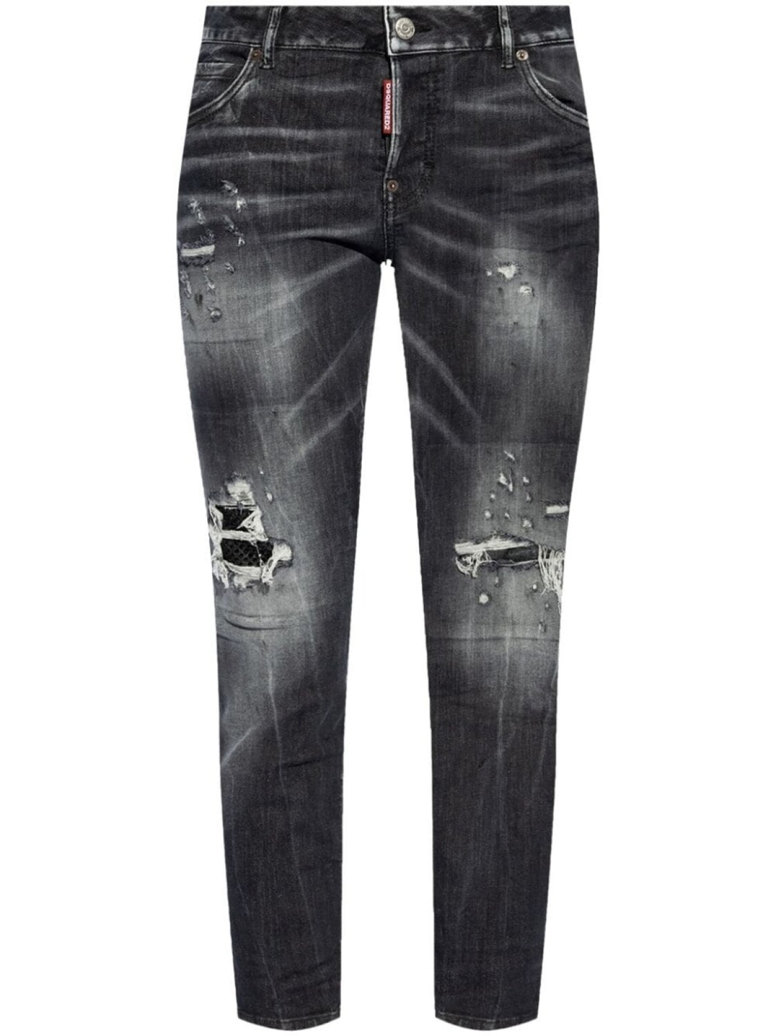 

Dsquared2 джинсы с нашивкой-логотипом, черный