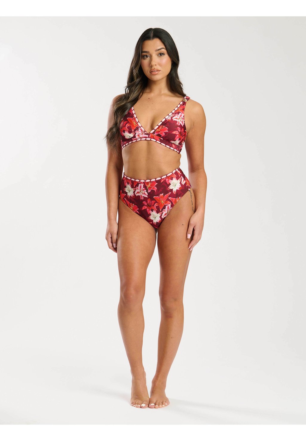 

Бикини FLORAL HIGH WAIST South Beach, красный