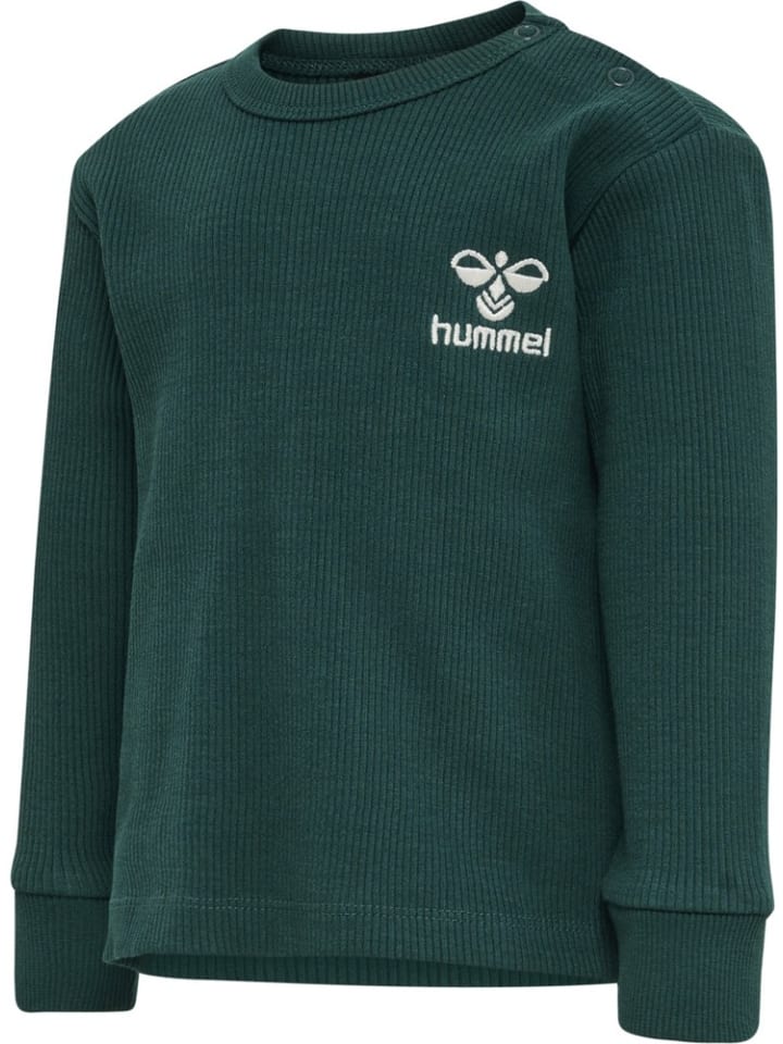 

Детская рубашка с длинными рукавами зеленого цвета Hummel
