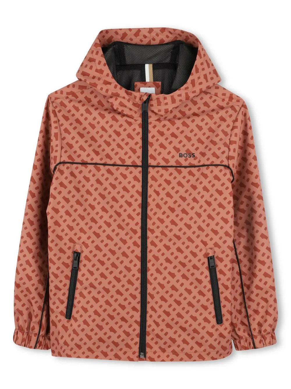 

Ветровка с капюшоном BOSS Kidswear, коричневый