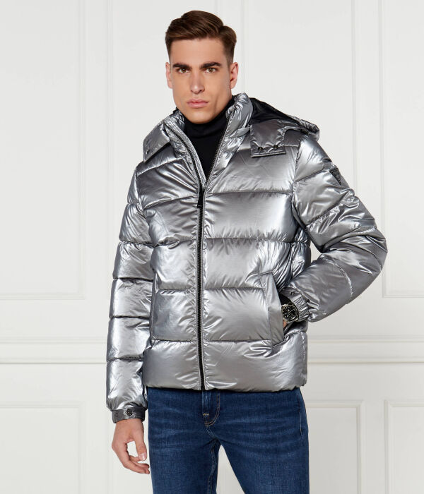 

Куртка Regular fit Guess Jeans, серебряный