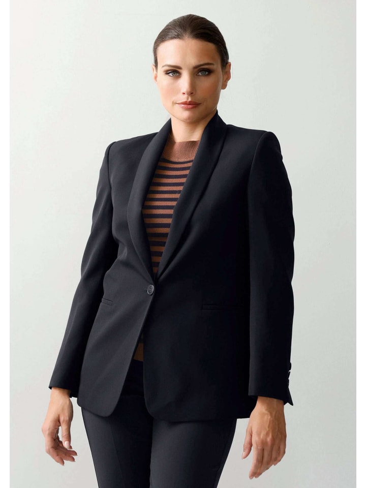 

Alba Moda Пиджак с воротником-шалью, темно-синий