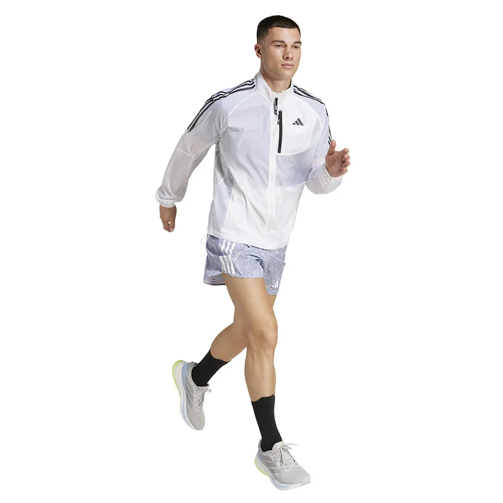 Шорты adidas Own The Run 3 Stripes 5´´, фиолетовый — фото 4