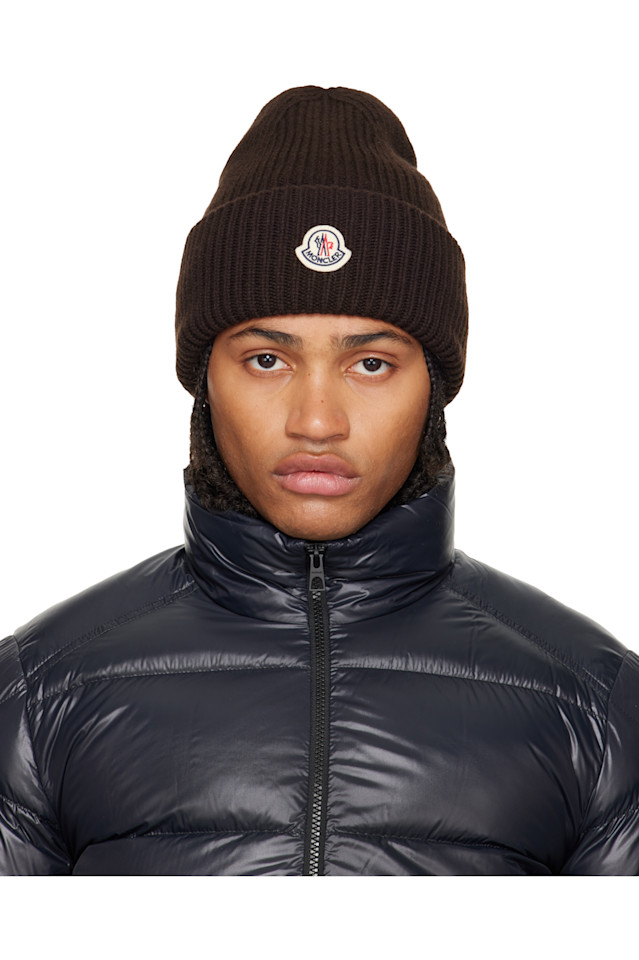 

Moncler Шапка из коричневой шерсти и кашемира