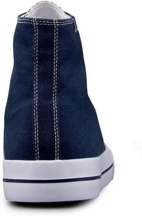 Мужские высокие кроссовки Lugz Stagger Hi High Top, Navy And White — фото 3