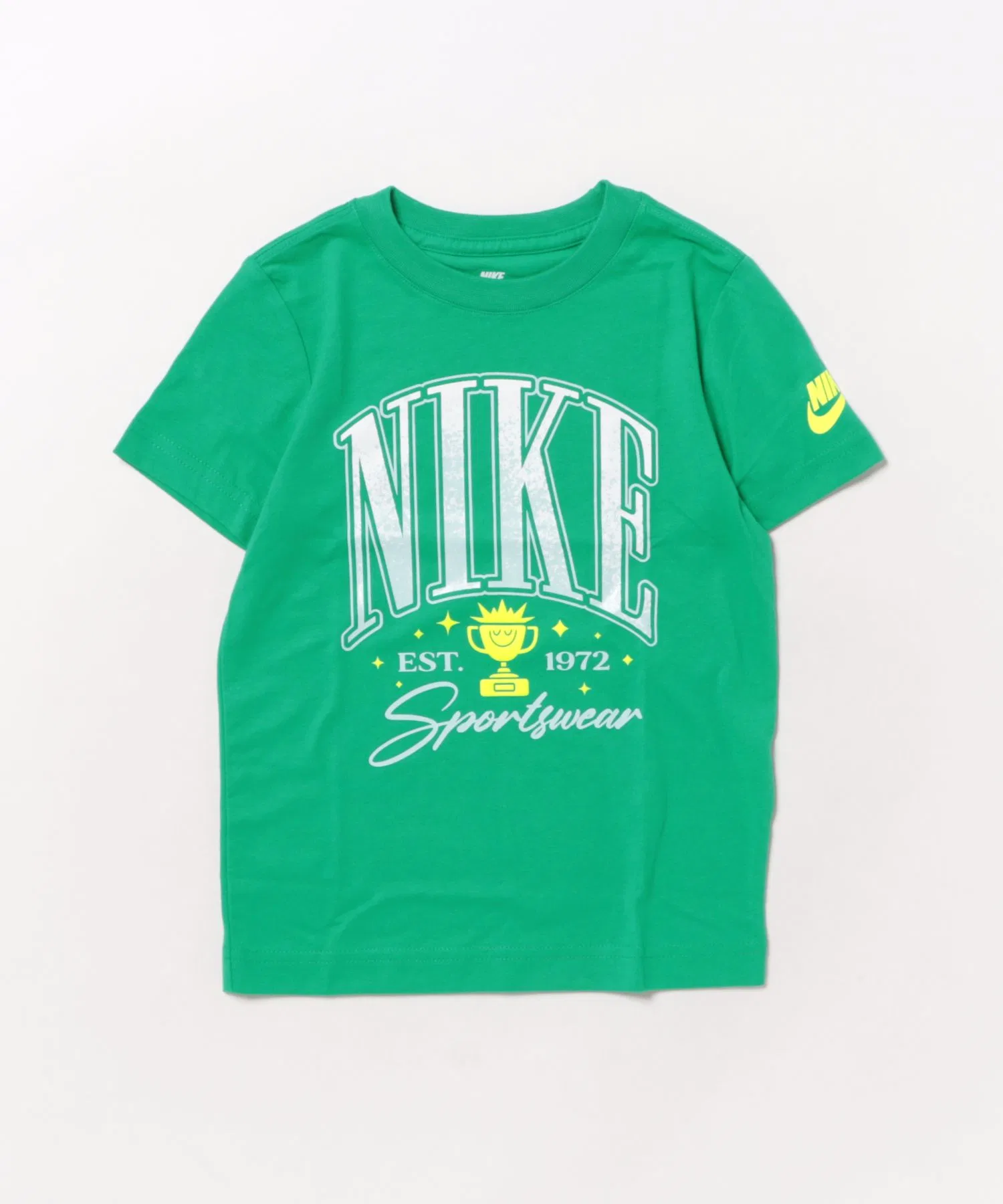 Детская футболка NIKE ACE с логотипом зелёного цвета