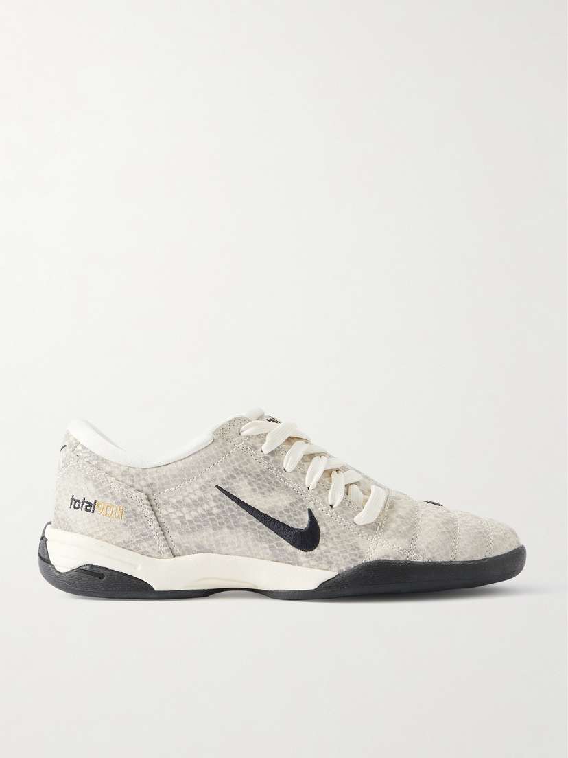 Кроссовки T90 se из кожи с эффектом змеи Nike, белый