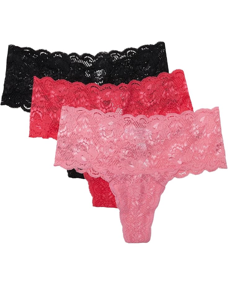 

Стринги Cosabella Never Say Never Comfie Cutie Thong 3-Pack, цвет Passi Ibisco Black