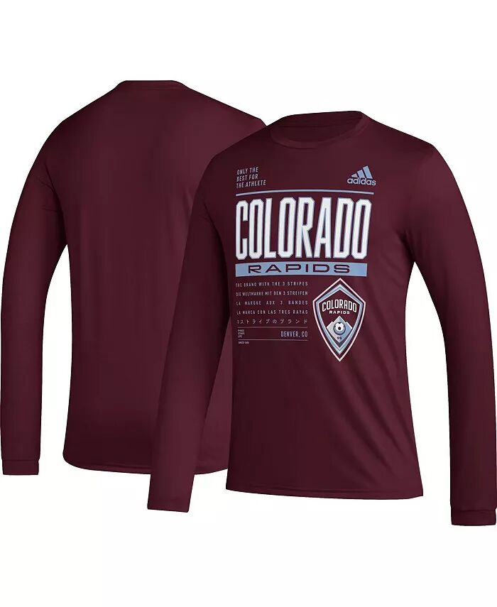 

Футболка мужская бордовая Colorado Rapids Club DNA с длинным рукавом adidas