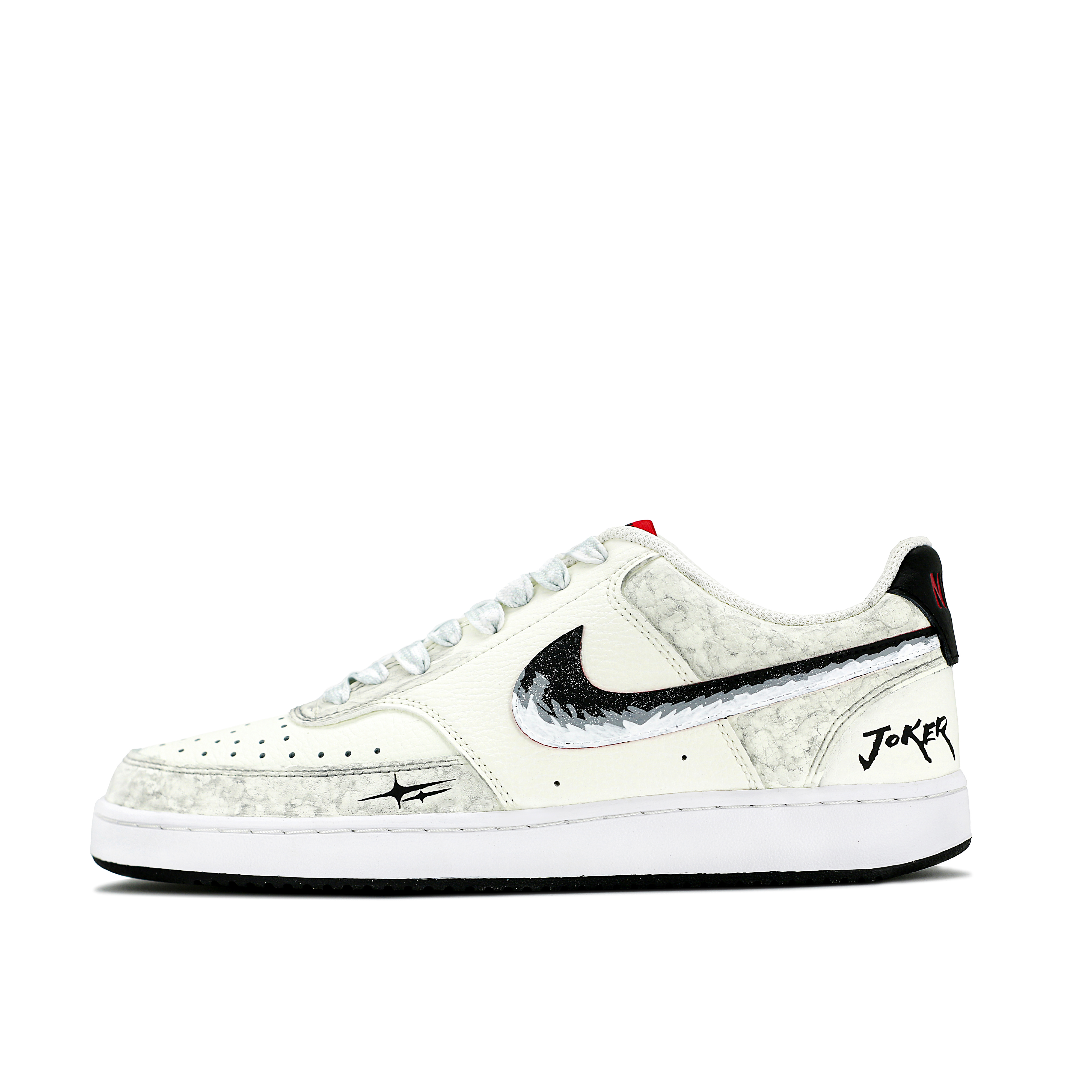 

Nike Кроссовки для скейтбординга Court Vision 1 Century Joker, износостойкие, балансирующие, низкие, мужские, черные, белые