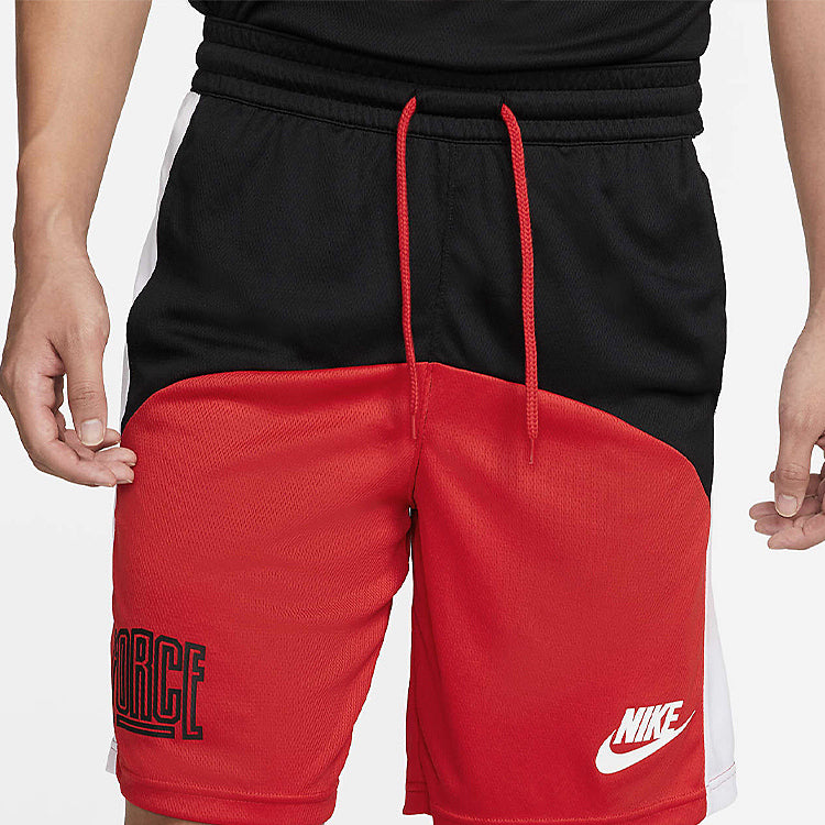 Шорты Men's Nike Colorblock Logo Straight Shorts Black Red DQ5827-011 — фото 3