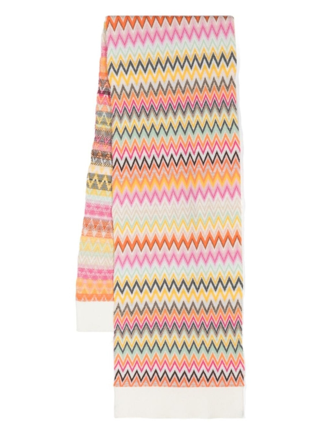 

Missoni Kids шерстяной шарф с узором зигзаг, розовый