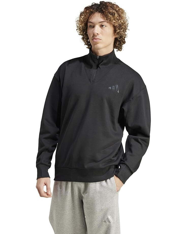 

Толстовка adidas All SZN Fleece 1/4 Zip Crew, черный