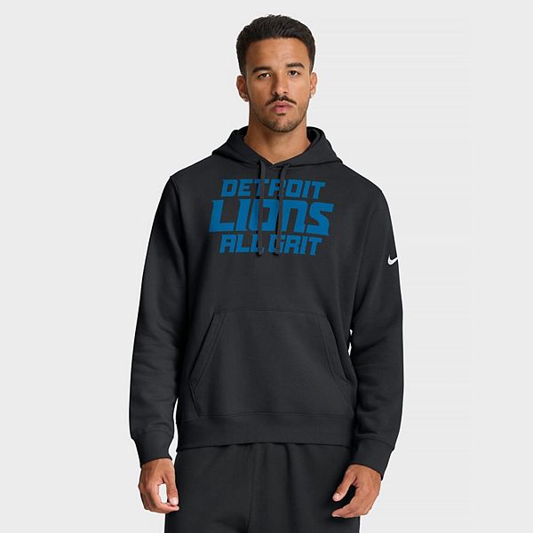 Мужская черная толстовка detroit lions local club Nike
