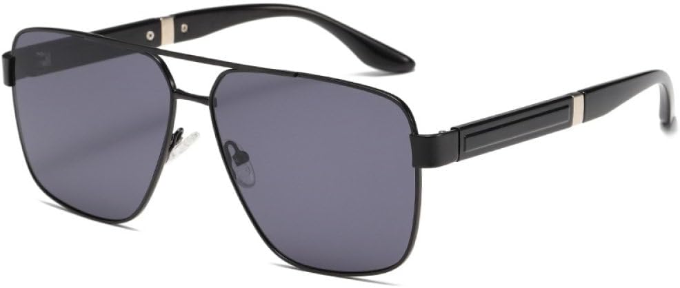 

Модные солнцезащитные очки с двойной перемычкой и металлическими линзами для женщин, стильные солнцезащитные очки для мужчин, классические качественные летние дорожные очки MTZJH, C1