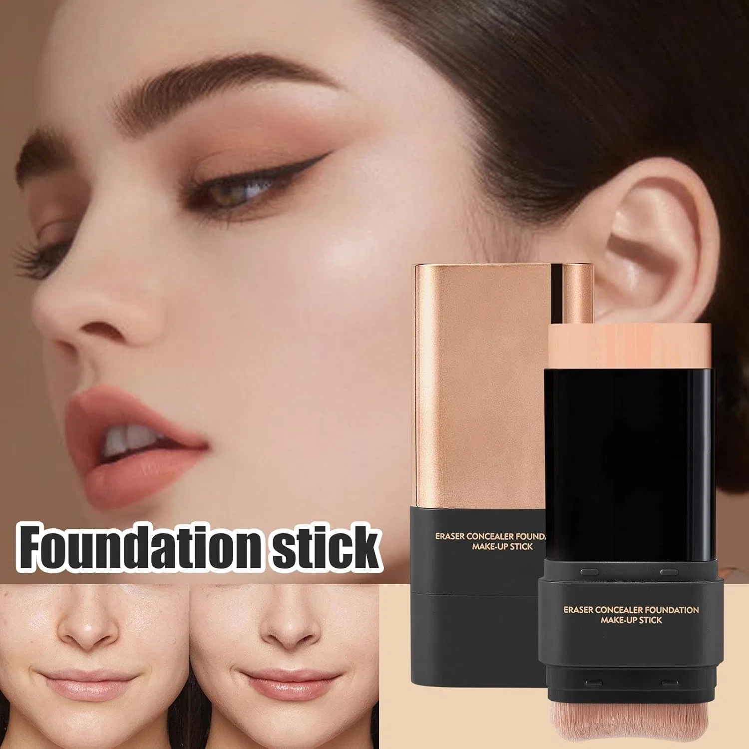 Тональный стик-консилер матовый Korea Makeup Foundation Stick 2# Natural Color — фото 2