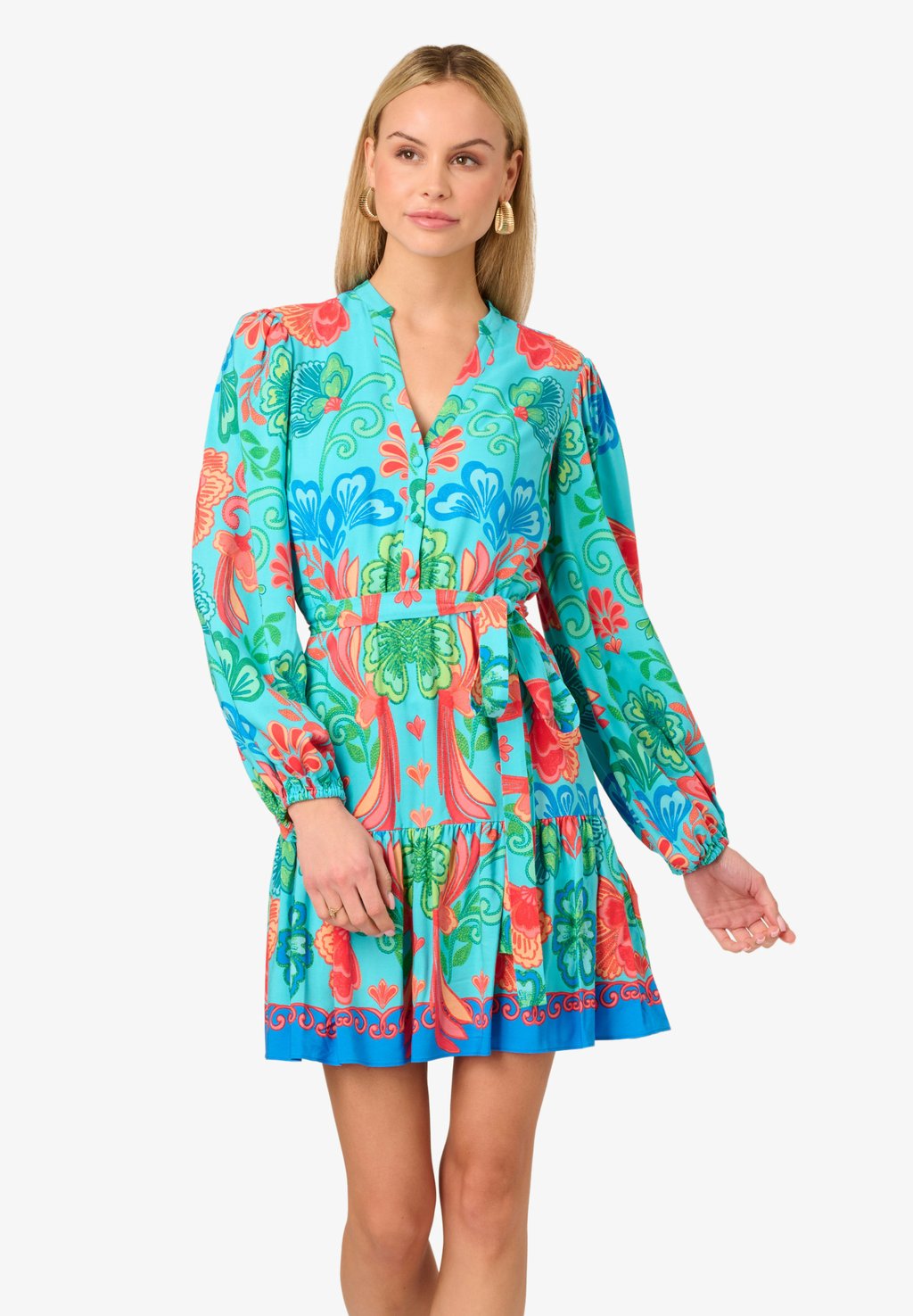 

Платье-рубашка PRINTED SHORT Adrianna Papell, синий