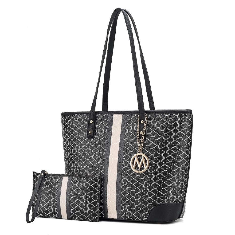 

Arya женская сумка-шоппер из веганской кожи с клатчем - 2 предмета MKF, черный