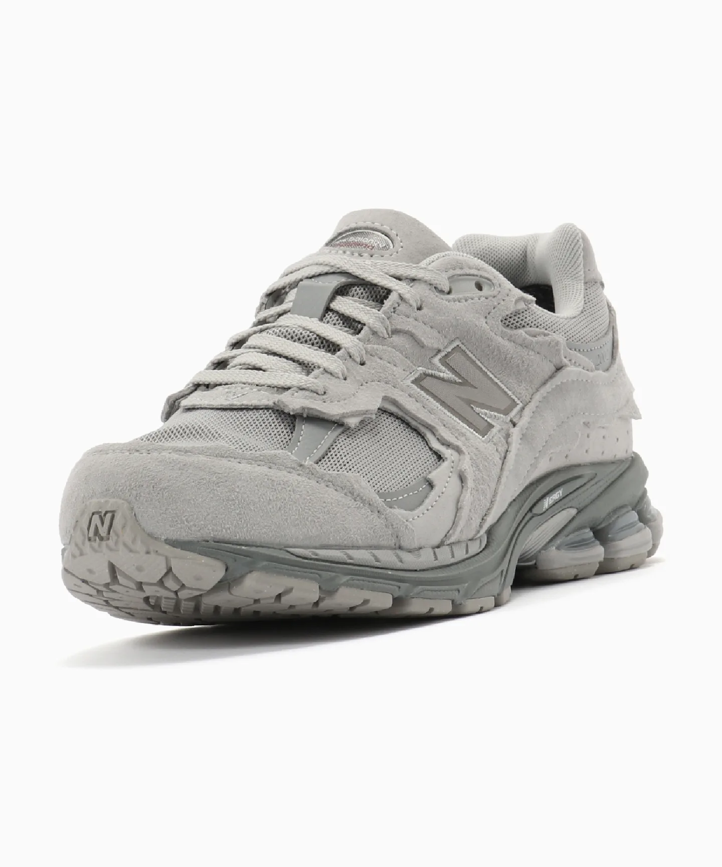 Мужские кроссовки из натуральной кожи New Balance U200227R серые — фото 3