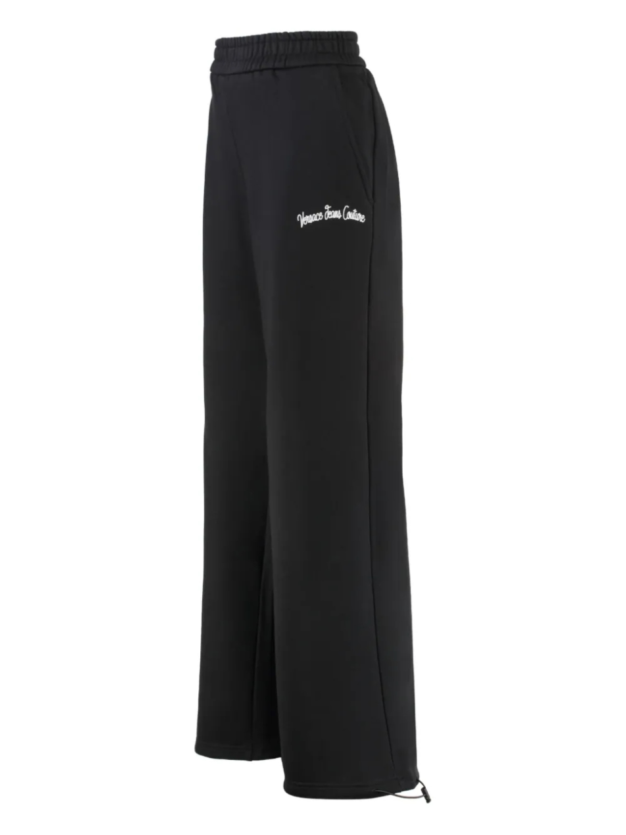 

Спортивные брюки Versace Jeans Couture с вышитым логотипом и завязками на шнурке, черный