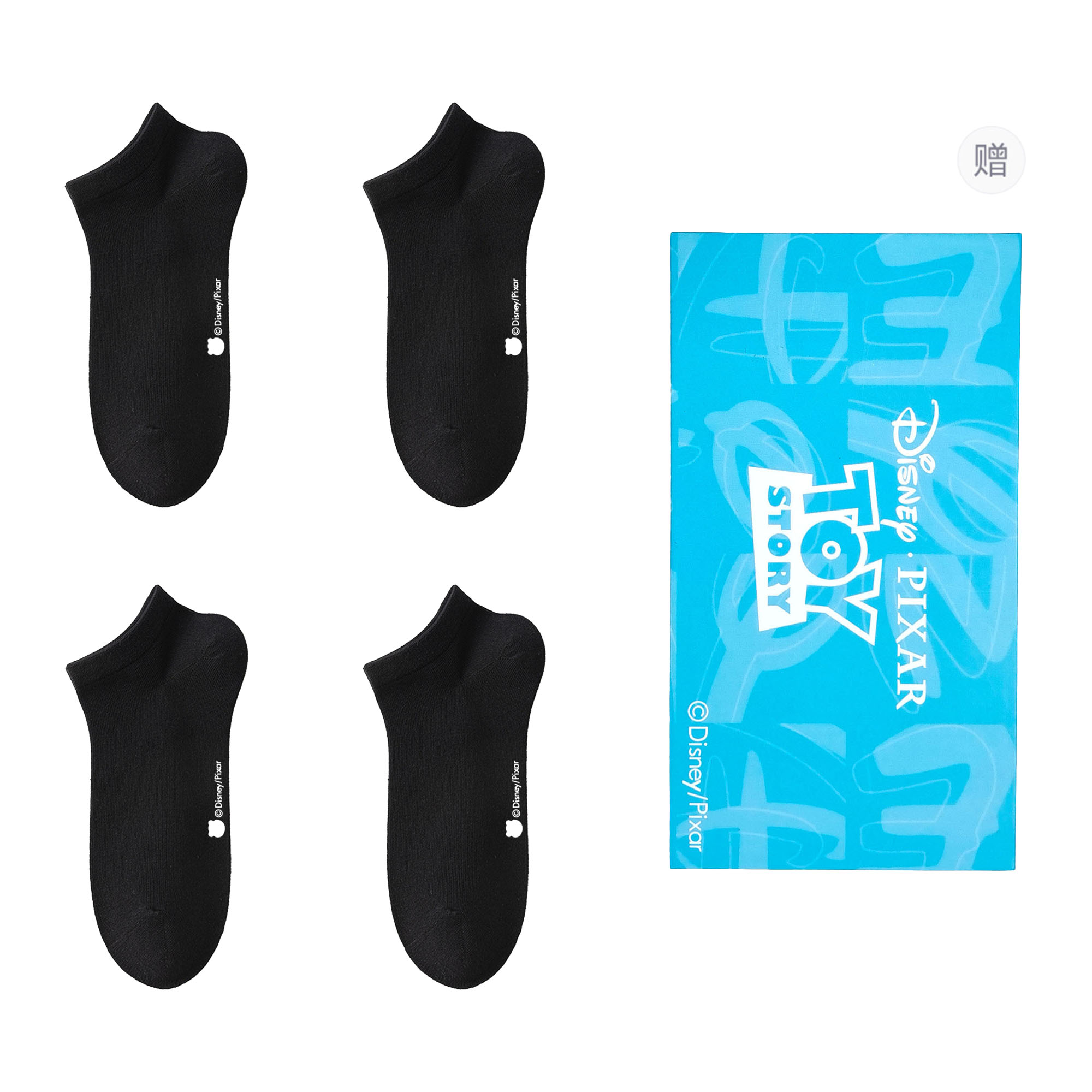 

Женские носки щиколотка Shopping Bag 4 Pack Disney, черный