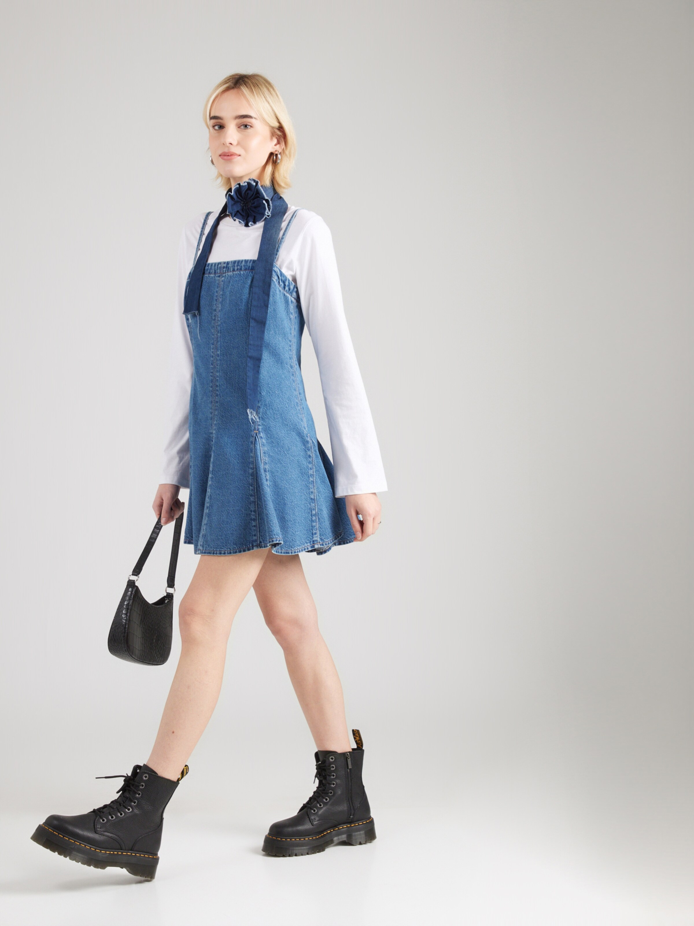 LEVI'S  Платье 'Denim Godet Dress' в синем дениме — фото 4