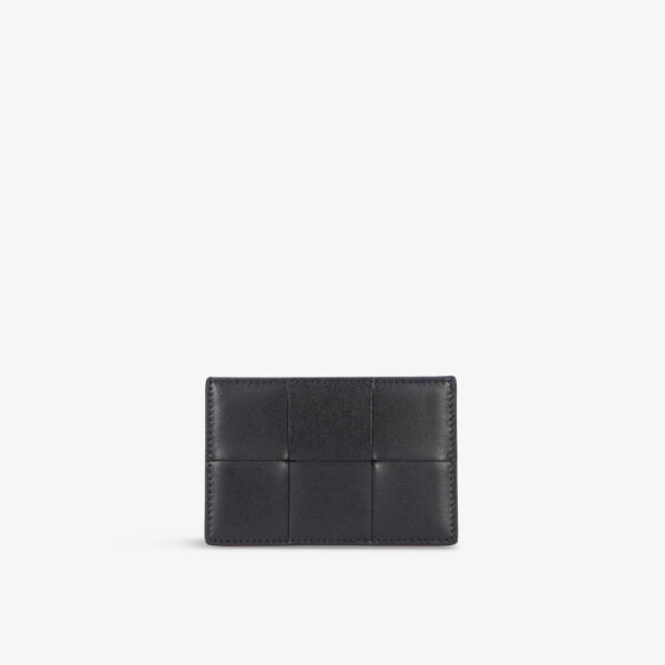 

Кожаный визитница Intreccio Urban Bottega Veneta, черный