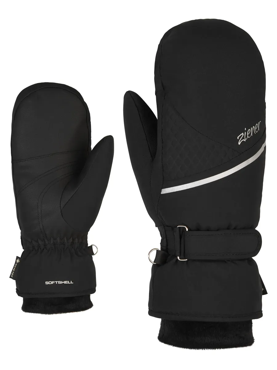 

Варежки Ziener "KIANI GTX +Gore plus теплые ВАРЕЖКИ", черный