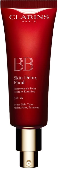Увлажняющий BB-крем для детоксикации кожи, флюид, SPF 25 Clarins, atspalvis 02 - medium 45 мл — фото 2