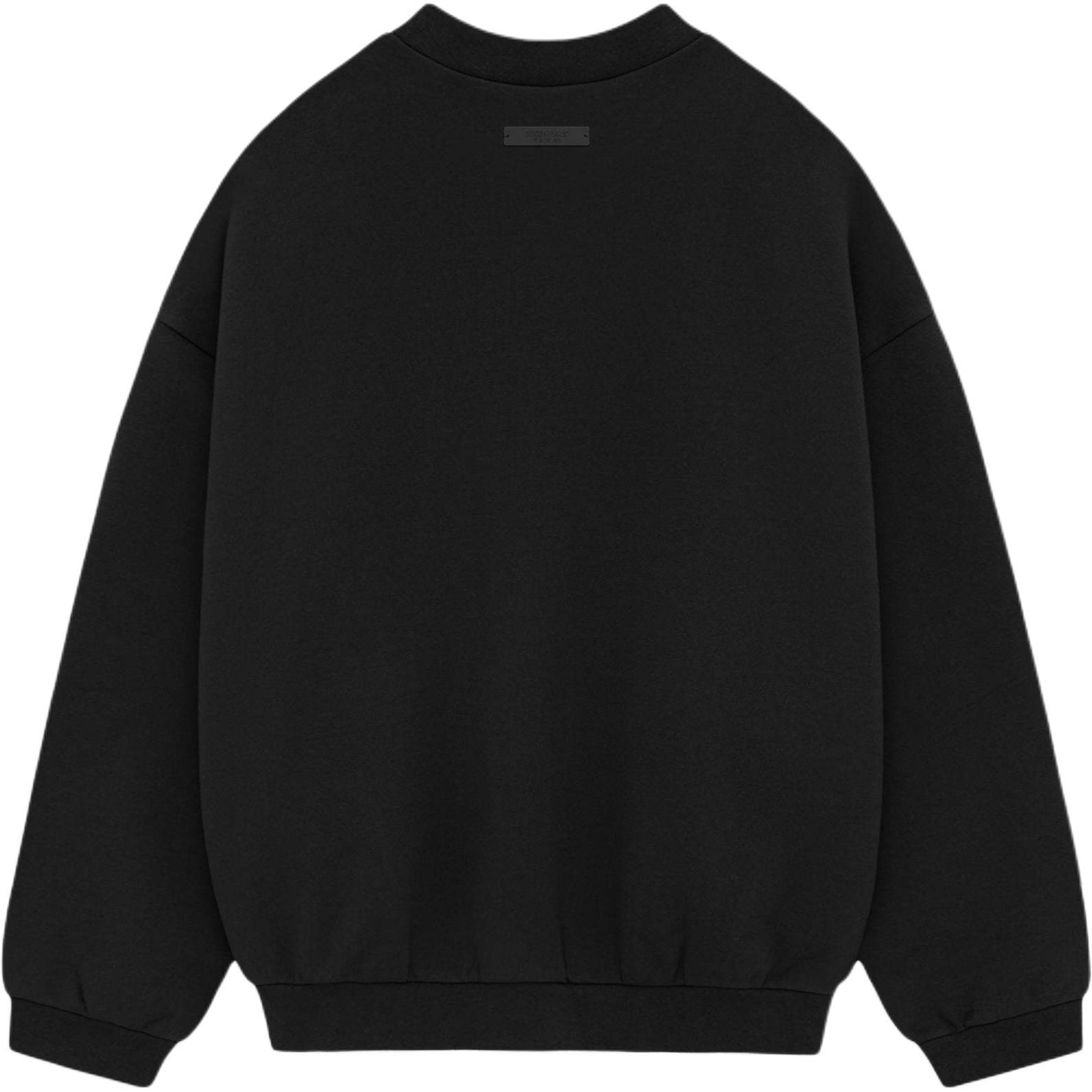 Футболка Fear Of God Heavy Fleece Crewneck Fear Of God Essentials, Темно-синий/Черный — фото 3