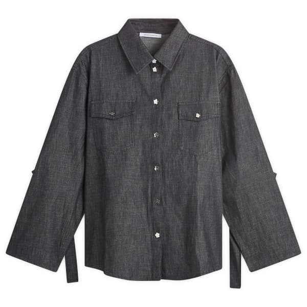 

Cecilie Bahnsen Коралловая джинсовая рубашка