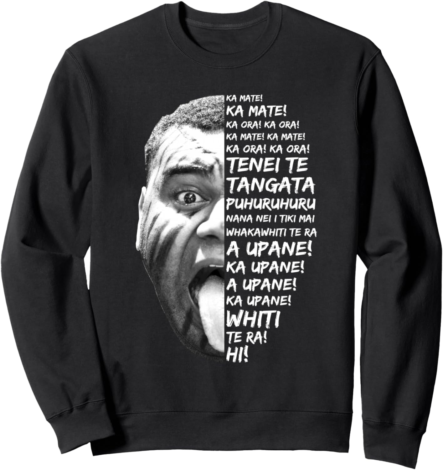 

Хака Новая Зеландия Маори Подарок Новозеландский болельщик регби Толстовка New Zealand Rugby Merchandise Online Store, черный