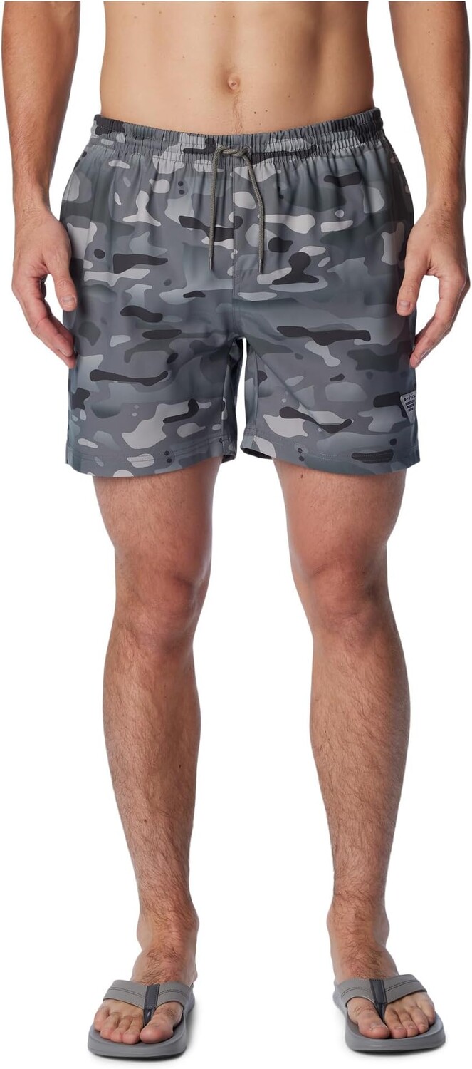 

Шорты для плавания Columbia PFG Rambler Swim Shorts, цвет City Grey Watershed