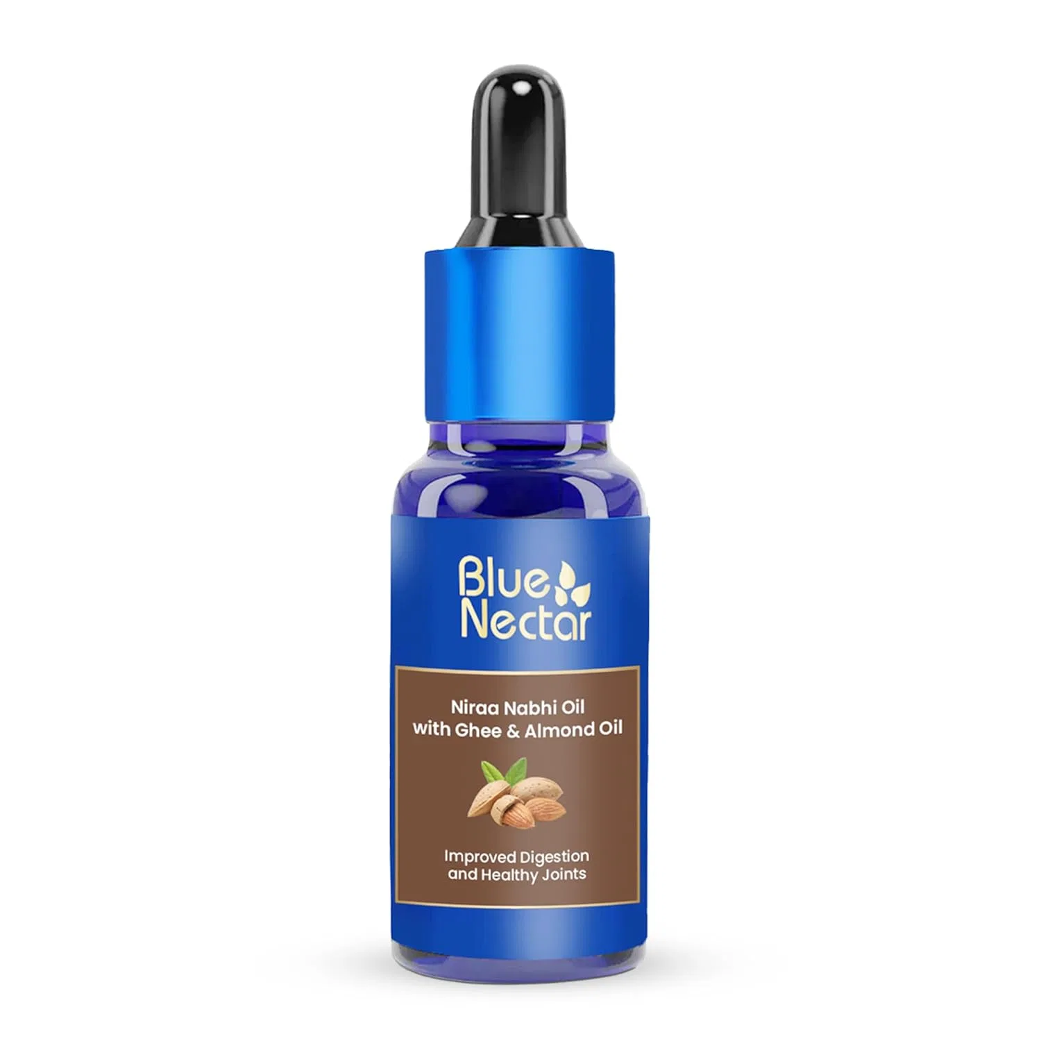 Аюрведическое масло для пупка Blue Nectar Nabhi с топленым маслом и миндальным маслом, 30 мл Blue Nectar