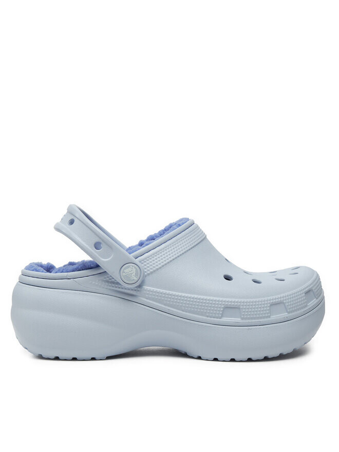 

Шлепанцы Crocs Classic Platform Lined Clog W 207938 Celeste, небесно-голубой