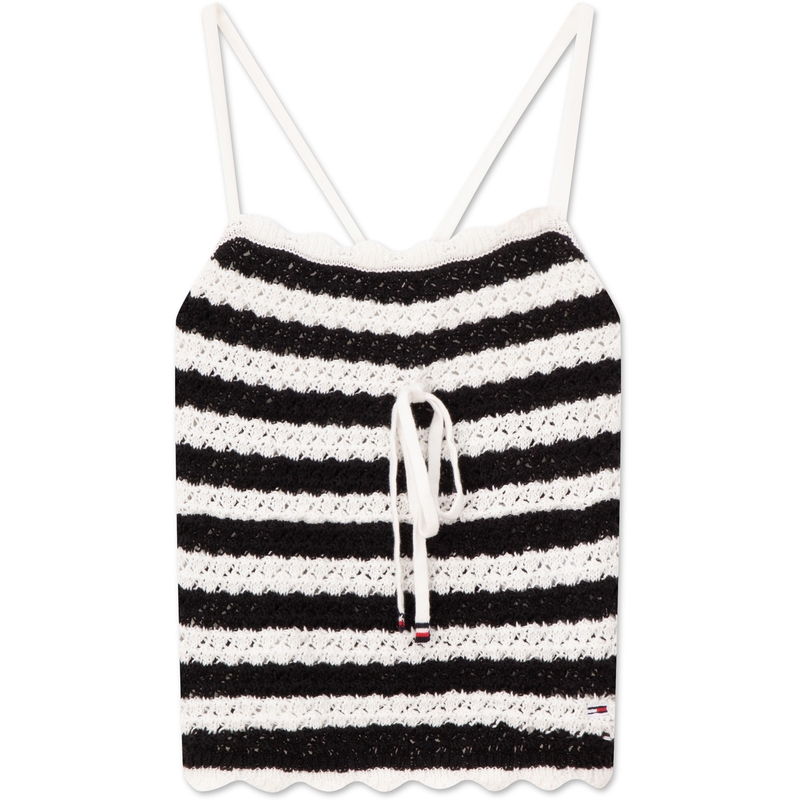 Tommy Hilfiger Женский топ Black White Stripes — фото 3