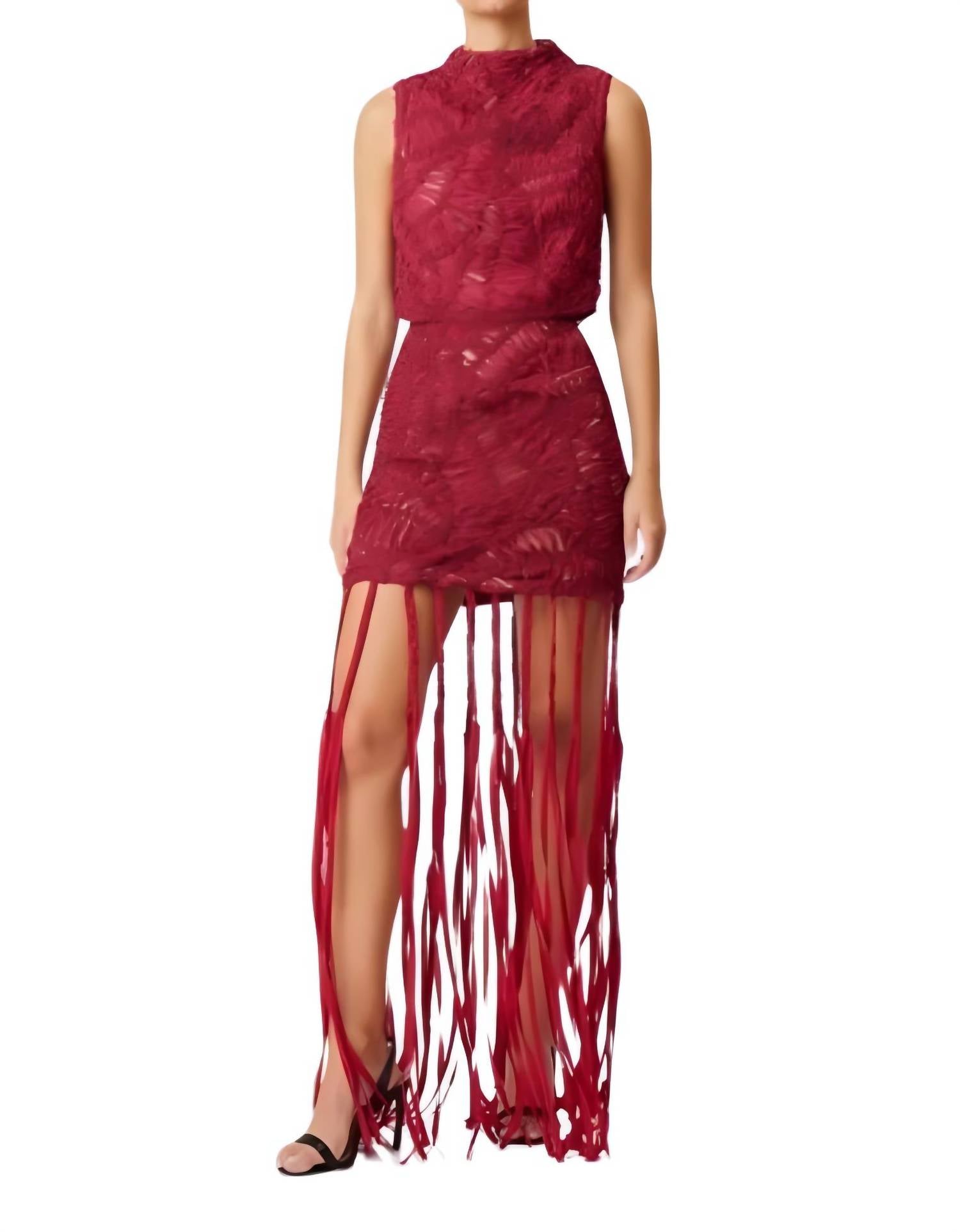 

Топ Addison с высоким вырезом без рукавов в винном цвете ELLIATT, Wine