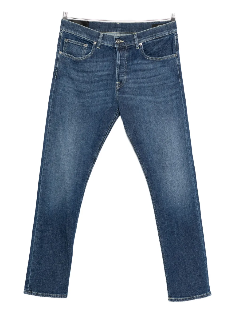 

Джинсы с пуговицами и эффектом стирки DONDUP, синий